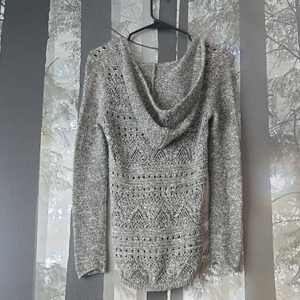 Gray Women's Knit Sweatshirt